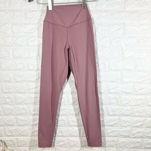 Balance Athletica High Waisted Mauve Pink Leggings